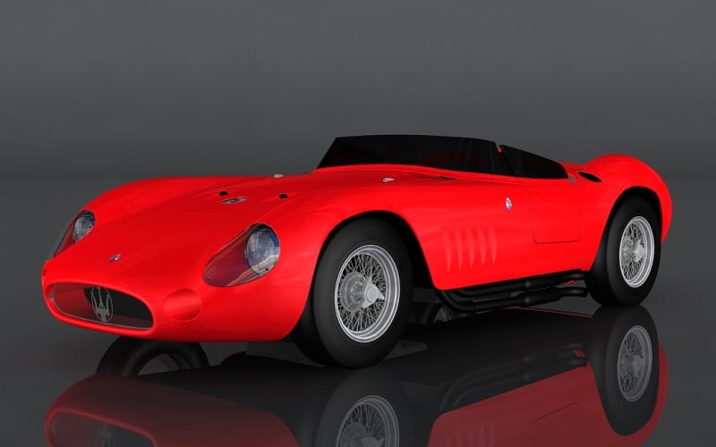 Maserati 300 S 3D Модель