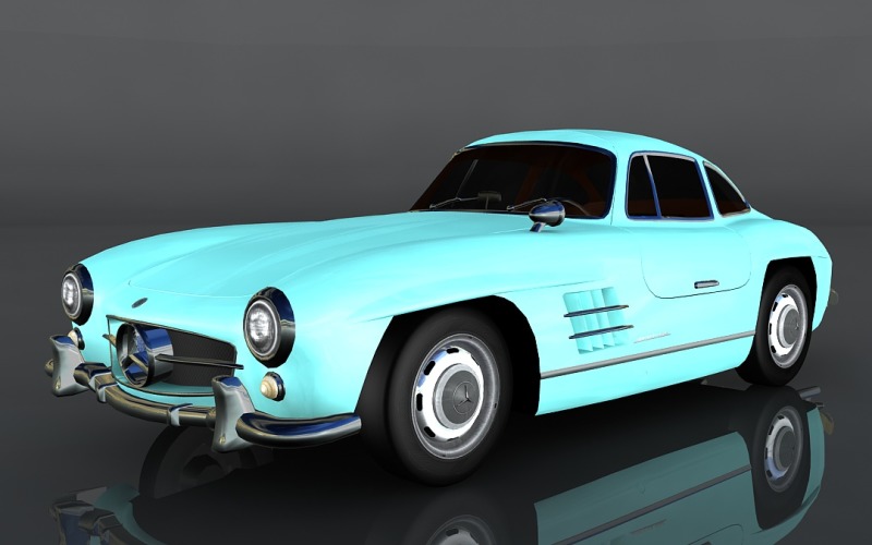 Mercedes-Benz 300 SL 1954 3D Model