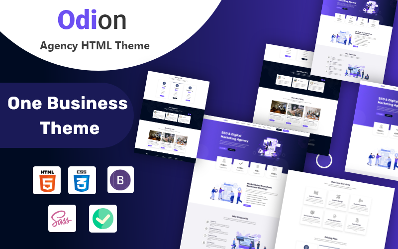 Odion - Modèle HTML5 pour agence publicitaire