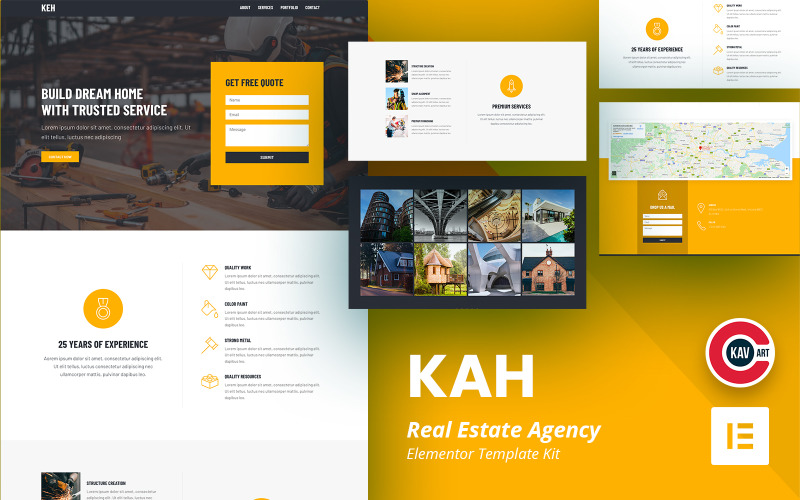 Kah - Агентство недвижимости Elementor Kit