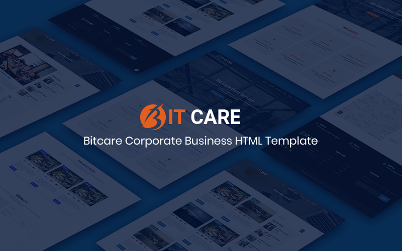 Bitcare - Modèle de site Web HTML d'entreprise