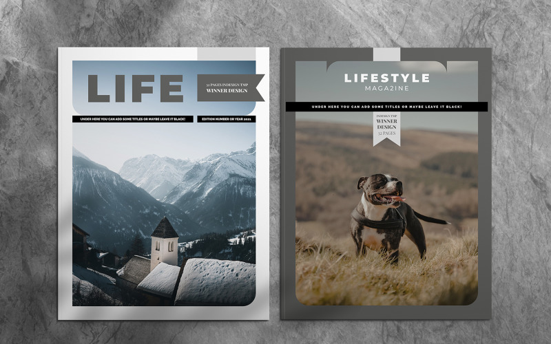 Modèle de magazine Lifestyle Indesign