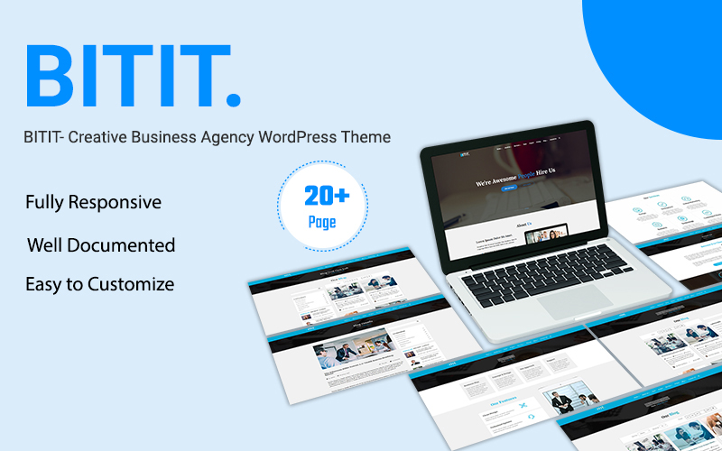 BITIT - Thème WordPress Elementor pour agence de création d'entreprise