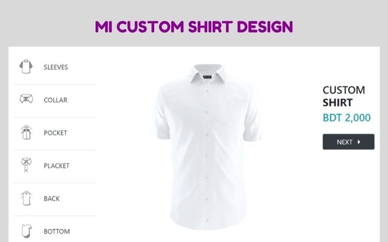 MI自定义衬衫设计师Jquery插件v1