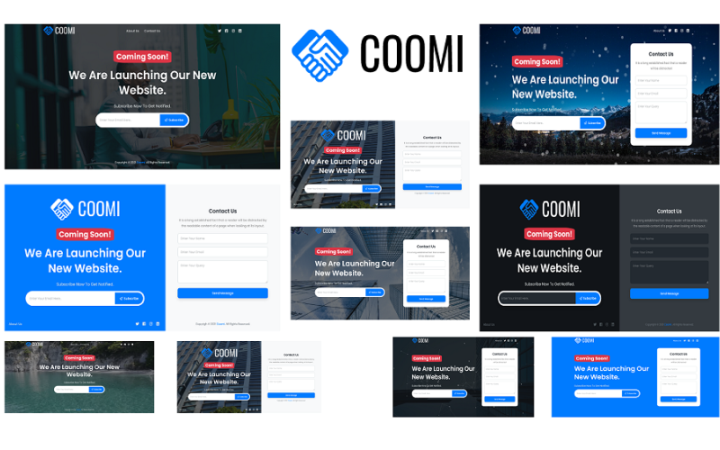 Coomi - Em breve modelo HTML5