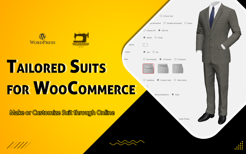 Obleky na míru WooCommerce - Plugin WordPress