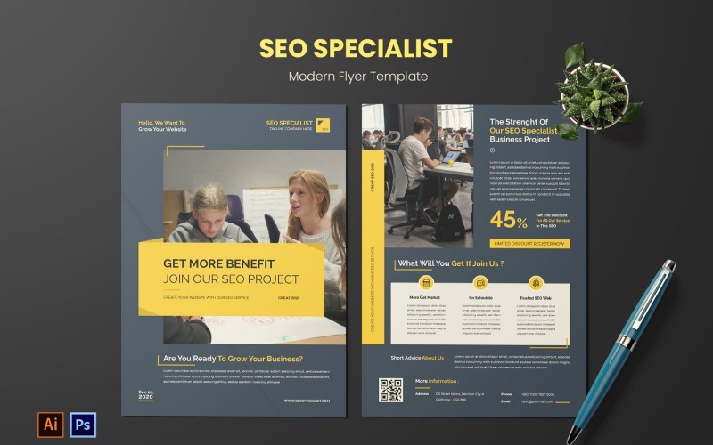 SEO Specialist Modern Flyer