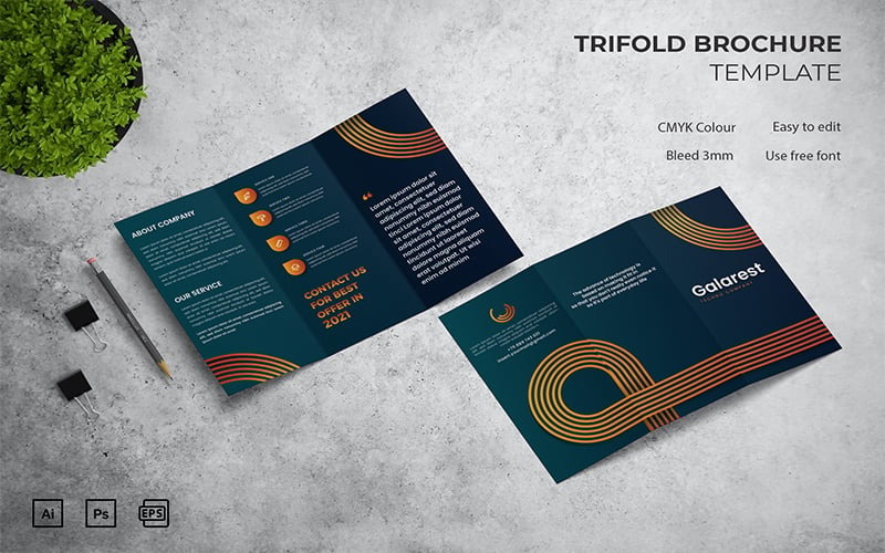Galarest - Trifold宣传册企业形象模板