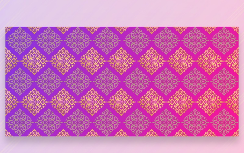 紫色和金色背景装饰图案