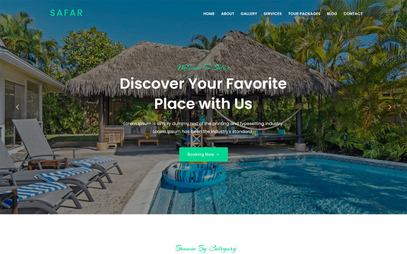 Safar - Tour and Travel Agency WordPress téma