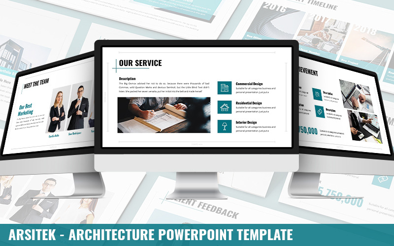 Arsitek - Шаблон PowerPoint по архитектуре