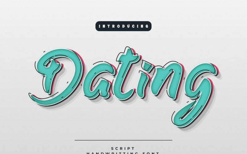 Dating - Vackra handstil teckensnitt