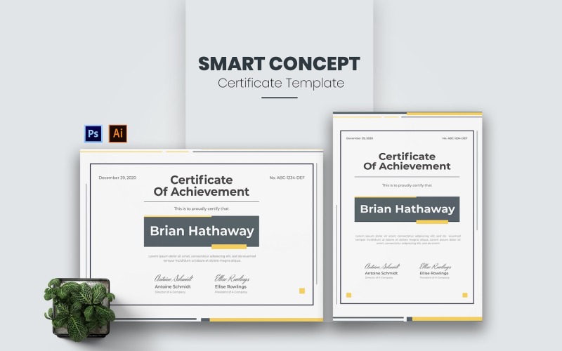 Vorlage für ein Smart Concept-Zertifikat