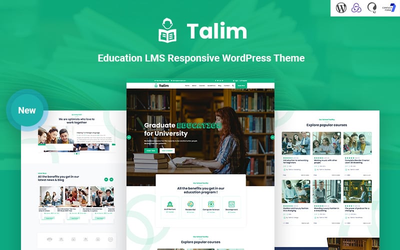 Talim - Tema WordPress reattivo per tutta l'istruzione