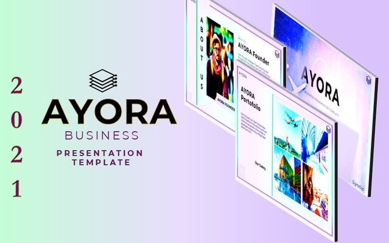 AYORA - modelo de apresentação em 演示文稿