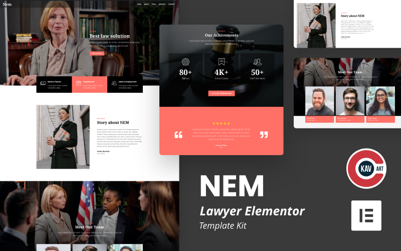 Nem - Kit Elementor律师