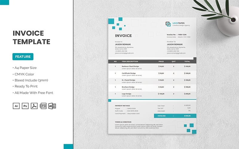 Locktafos - Invoice Template