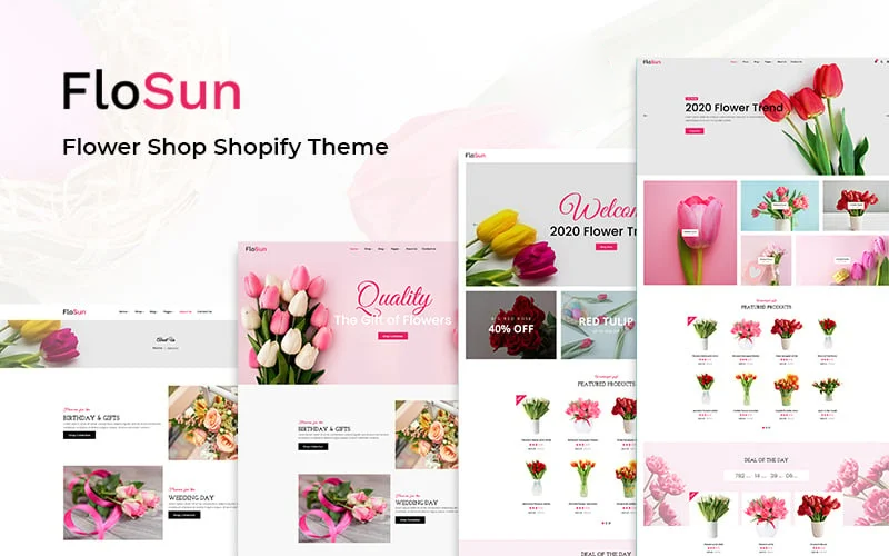 Flosun - Flower Shop Shopify-tema