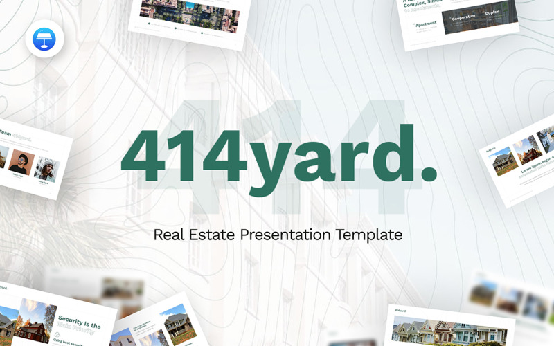 414 Yard Real Estate moderne keynote-sjabloon