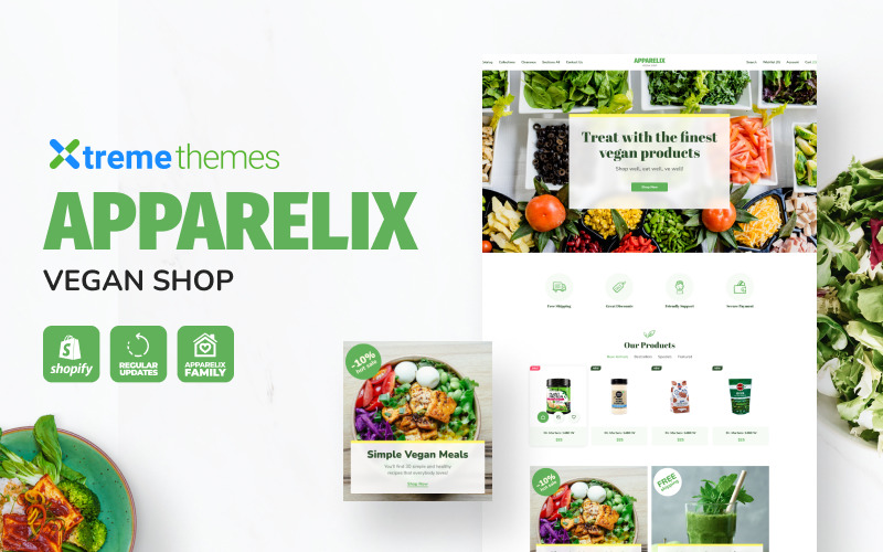 Apparelix Vegan Shopify Teması