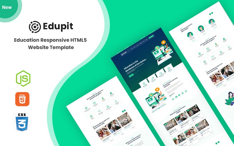 Edupit - Modèle de site Web HTML5 réactif pour l'éducation