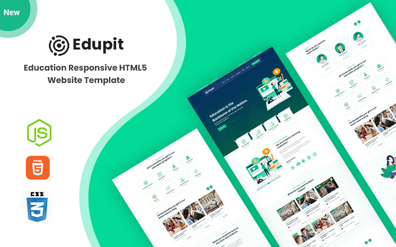 Edupit - Modèle de site Web HTML5 réactif pour l'éducation