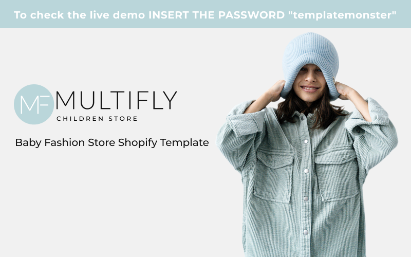 Tema de Shopify de la tienda de moda para bebés de Multifly