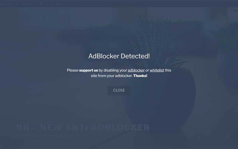 DH -新Anti AdBlocker (Anti AdBlocker WordPress插件)
