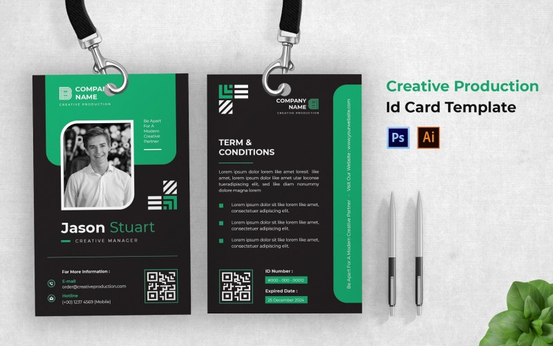ID-kaart voor creatieve productie