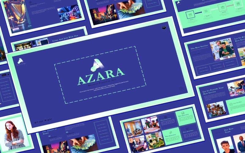 Azara -商业谷歌幻灯片模板