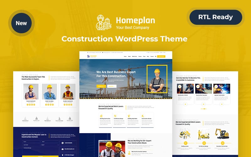 Homeplan – Thème WordPress réactif pour la construction