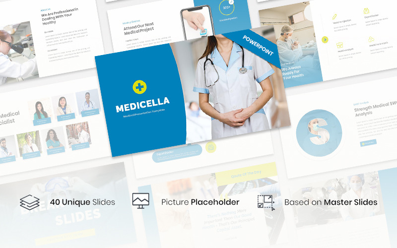 Medicella - Modelo médico do PowerPoint