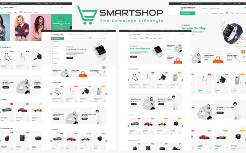 Smartshop - HTML5 Bootstrap 5电子商务模板