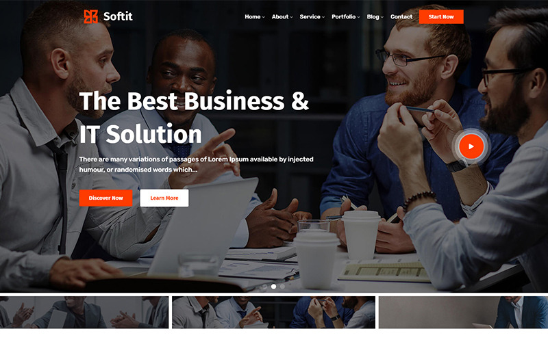 Softit - Šablona WordPressu pro služby a technologie IT řešení