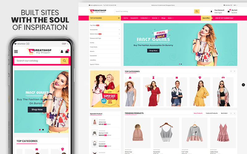 Greatshop - Le thème Shopify Premium pour les vêtements et la mode