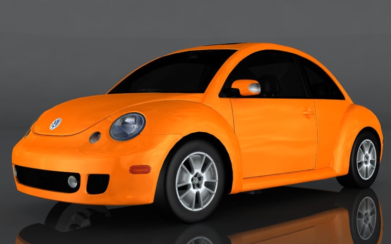 Volkswagen Beetle Turbo 3d модель