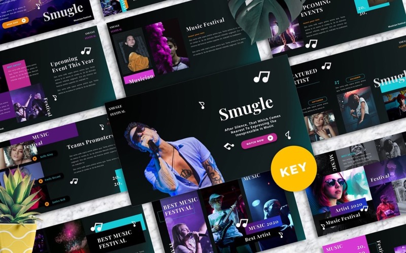 Smugle - Hudebník Keynote Templates