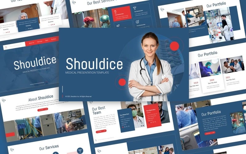 Shouldice - Медицинский многоцелевой шаблон PowerPoint