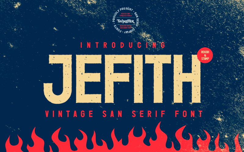 Jefith -复古San Serif字体