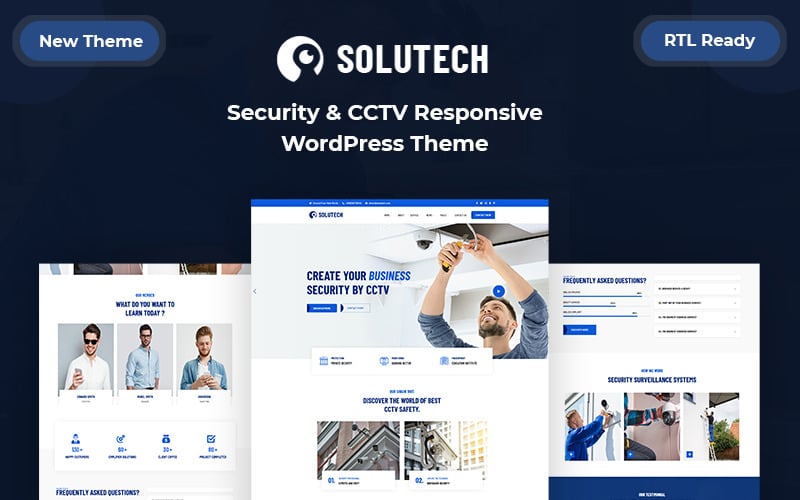Solutech - Security & CCTV响应式WordPress主题