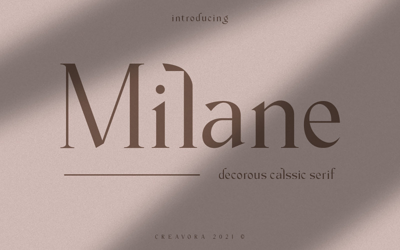米兰-经典衬线字体
