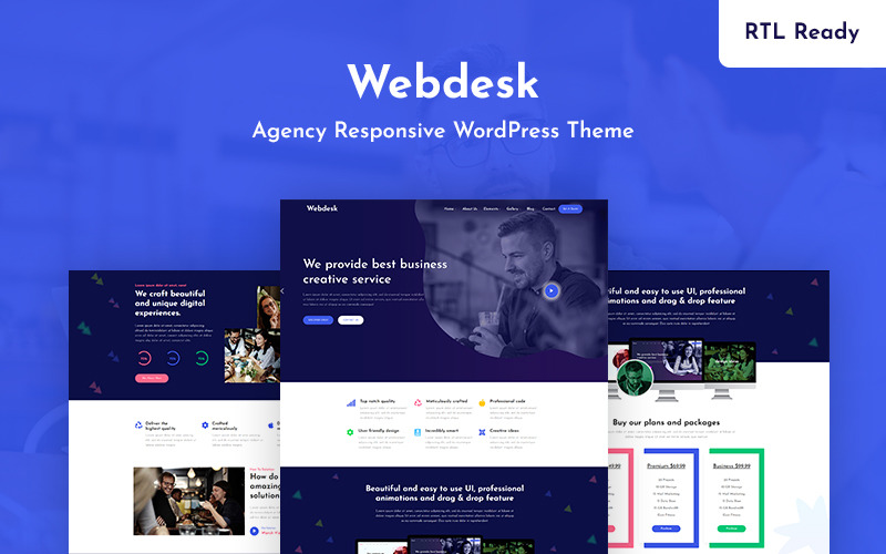 Webdesk - byråns responsiva WordPress-tema