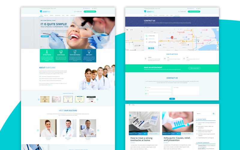 DentPro - Tema WordPress medico moderno