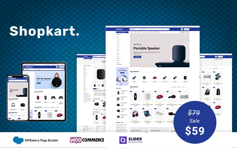 shopkart -多用途电子商店WooCommerce主题