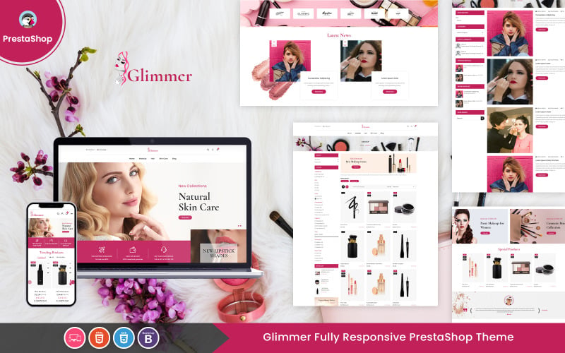 Glimmer - Szépségre érzékeny PrestaShop sablon