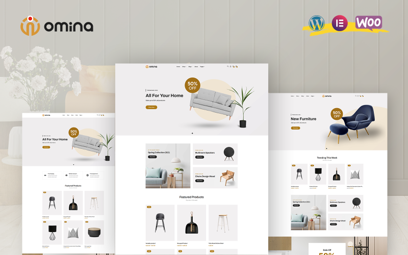 Omina - Тема WooCommerce для меблів