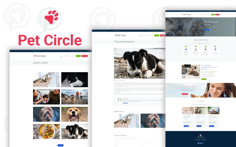 PetCircle HTML网站模板