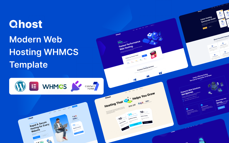 Qhost -现代网络托管和WHMCS wordpress主题