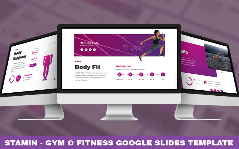 Stamin - Modèle Powerpoint Gym & Fitness