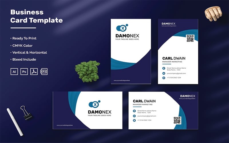 Damonex - Plantilla de tarjeta de visita